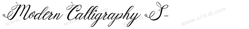 Modern Calligraphy S字体转换